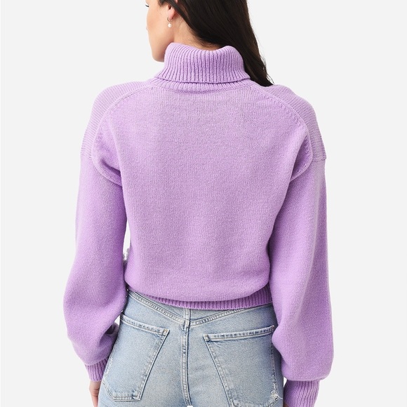 A.L.C. Women's Taryn Wool Turtleneck Sweater in Lilac Size Small - Picture 2 of 6